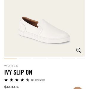 White Frye slip on